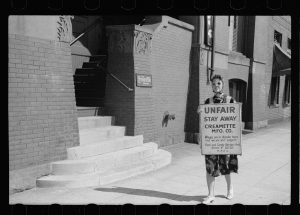 strike, creamette company, john vachon, September 1939, LOC